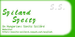 szilard szeitz business card